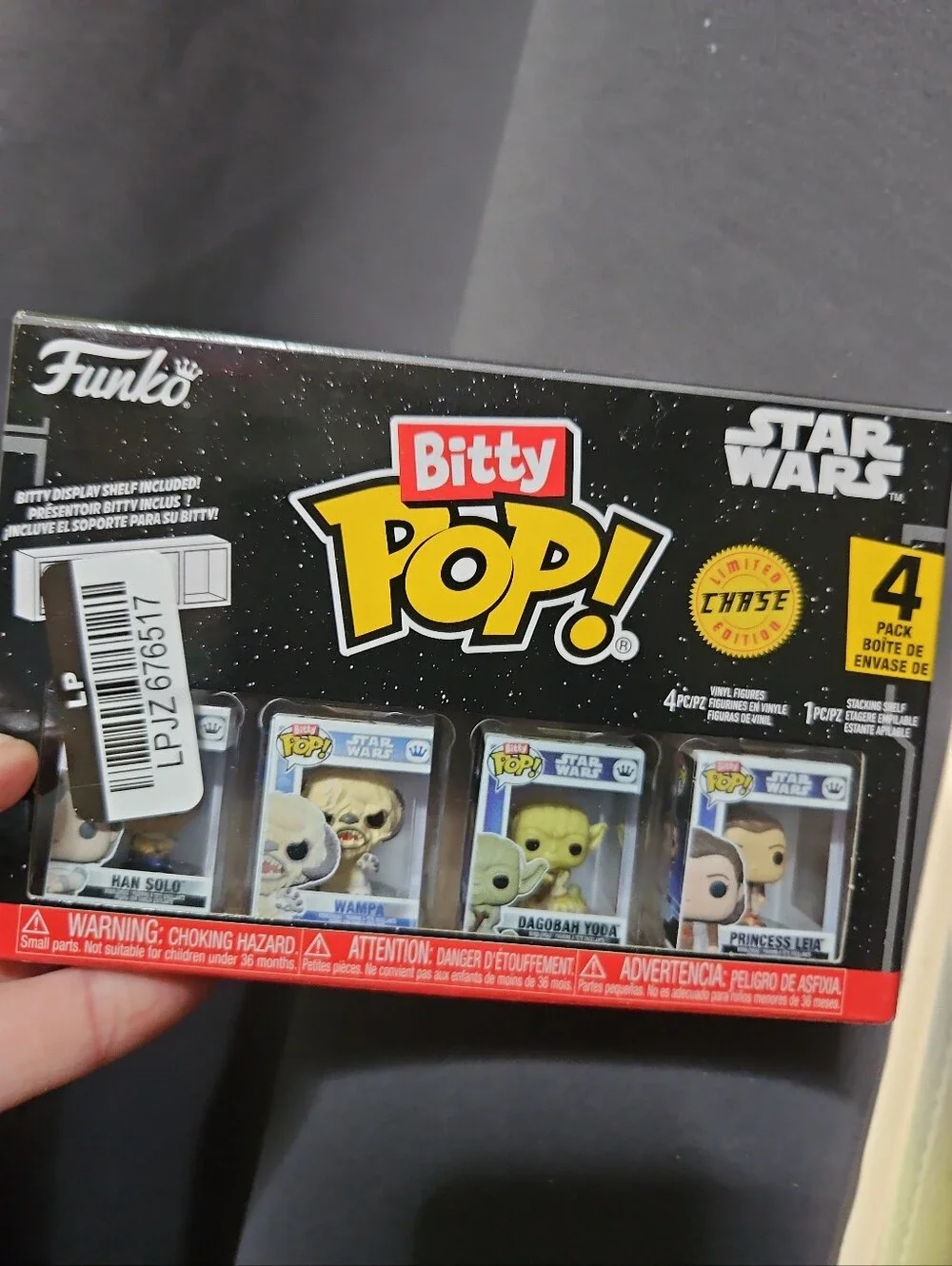 Funko Bitty Pop!: Star Wars 4 Pack: Han Solo, Wampa, Dagobah Yoda, Leia: NEW